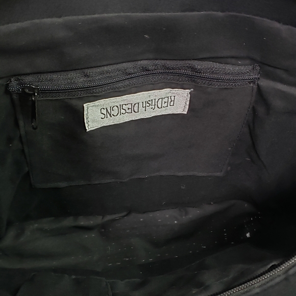 REDfish Designs woven wood handle tote shopper bag - Picture 8 of 8